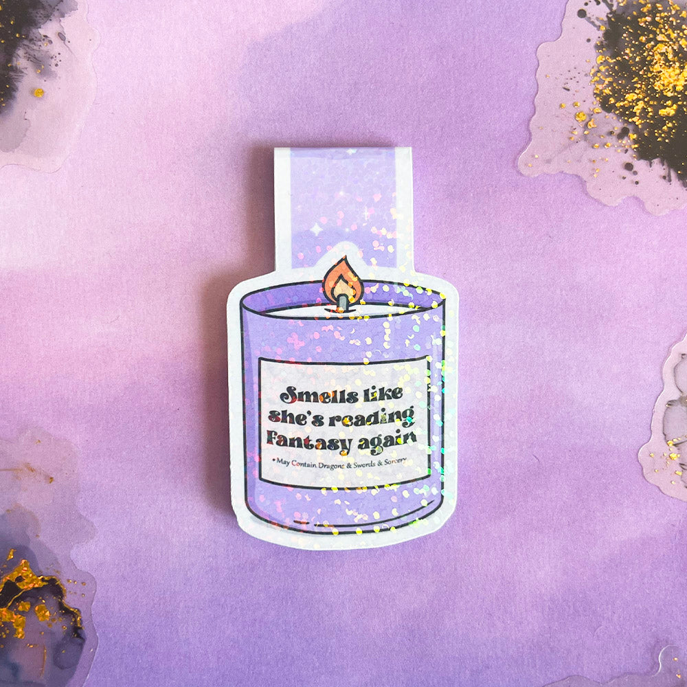 Marque-page magnétique | Bougie fantasy