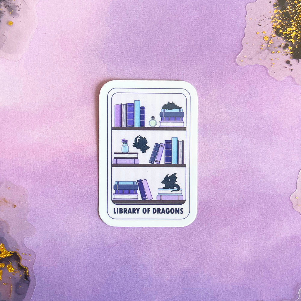 Sticker | Library of dragons