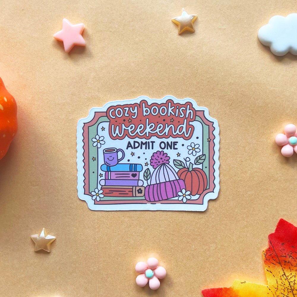 Sticker | Cozy bookish week - end - Booksterious
