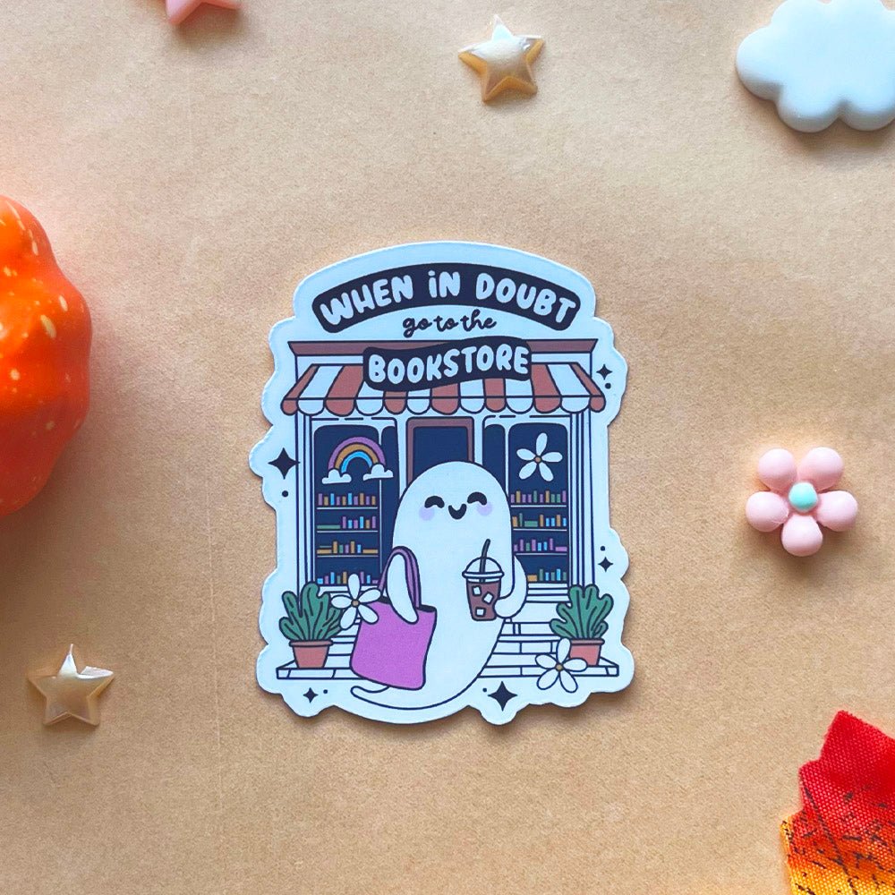 Sticker | Fantôme à la librairie - Booksterious