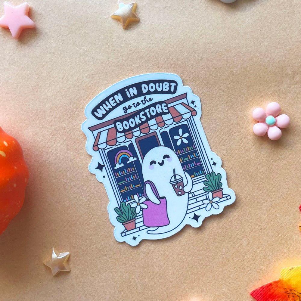 Sticker | Fantôme à la librairie - Booksterious