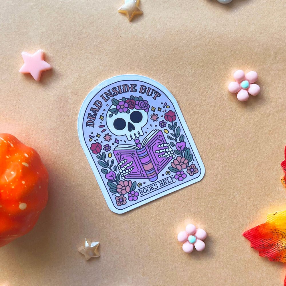 Sticker | Squelette lecteur - Booksterious
