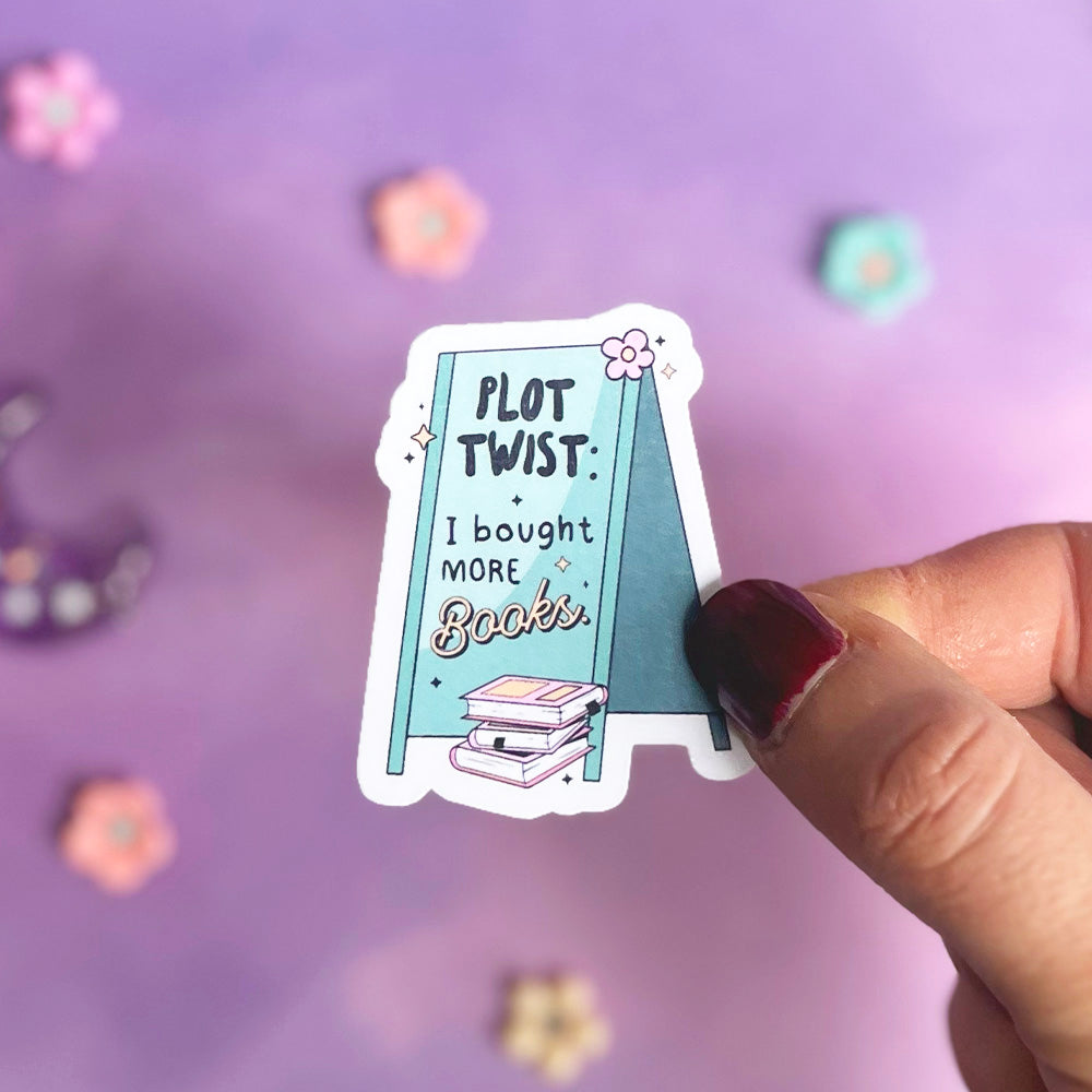 Sticker Plot twist | Accessoire lecture – Booksterious