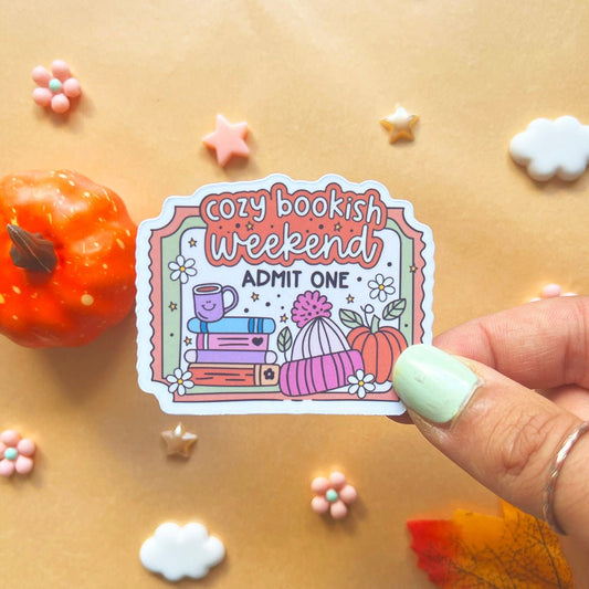 Sticker | Cozy bookish week - end - Booksterious