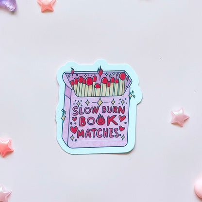 Sticker | Slow burn book - Booksterious